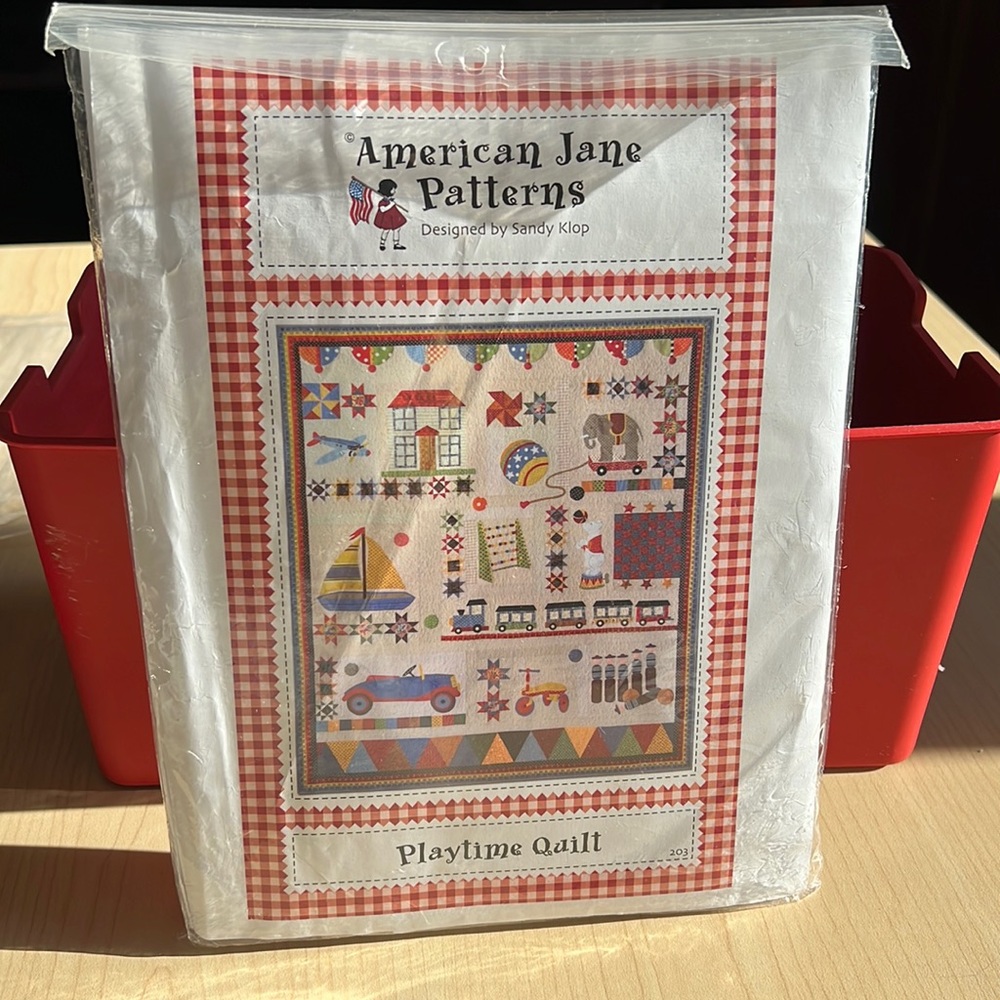 American Jane Patterns Playtime Quilt pattern uncut factory fold